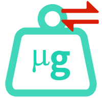 Mikrogramm in Milligramm Umrechner
