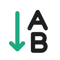 Text vertikal spiegeln