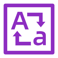 Textgrossschreibung mischen