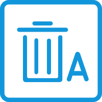 Textbuchstaben entfernen