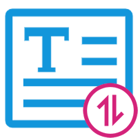 S&auml;tze im Text alphabetisch oder numerisch sortieren