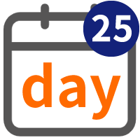 25 Tage ab Heute