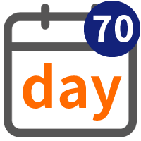 70 Tage ab Heute
